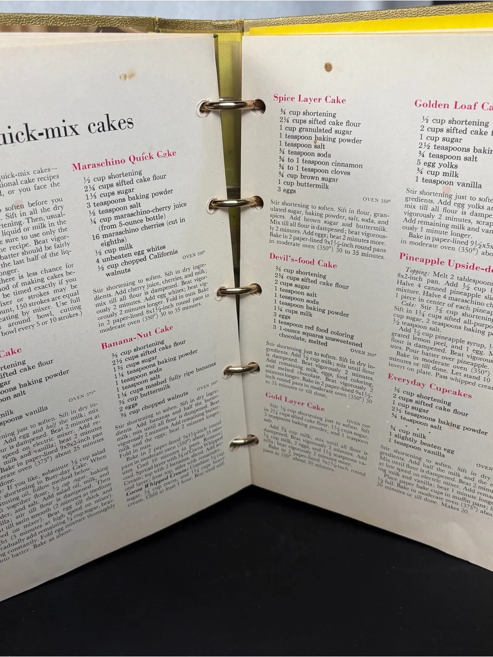 Better Homes And Gardens New Cook Book Souvenir Edition 1965 Gold Hardcover